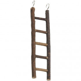 Дървена стълба за птици - Flamingo PARAKEET LADDER SCARA  -  5 стъпала, 26см 